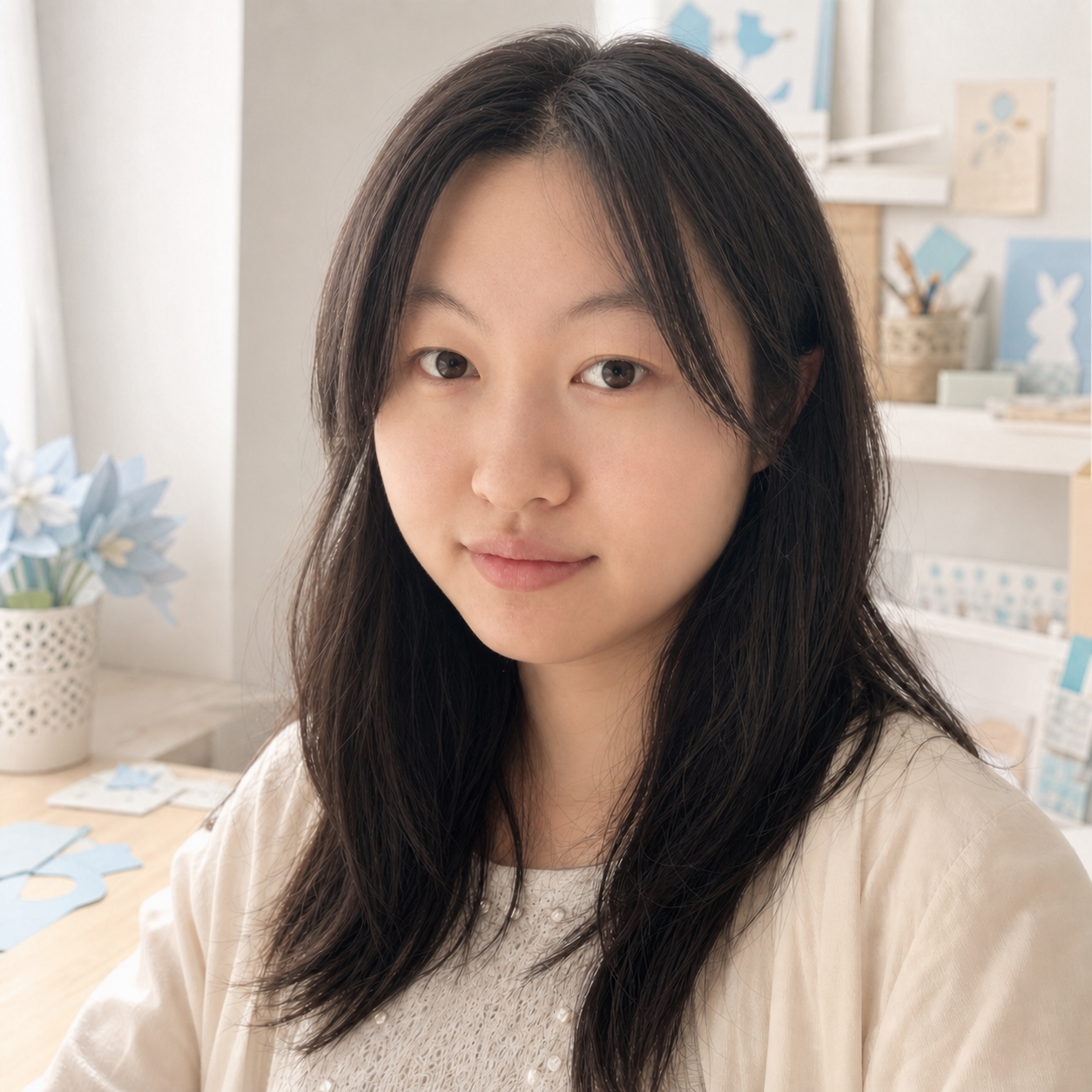Rong Luo, artist and creator of Three Little Dino Crafts