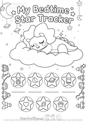 Low-resolution preview of My Bedtime Star Tracker Printable