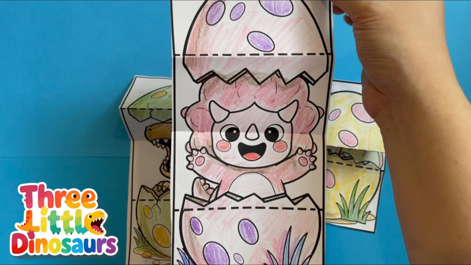 Peek-a-Boo Triceratops Egg Craft