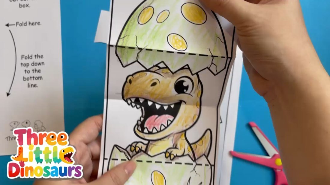 Print the T-Rex egg craft template