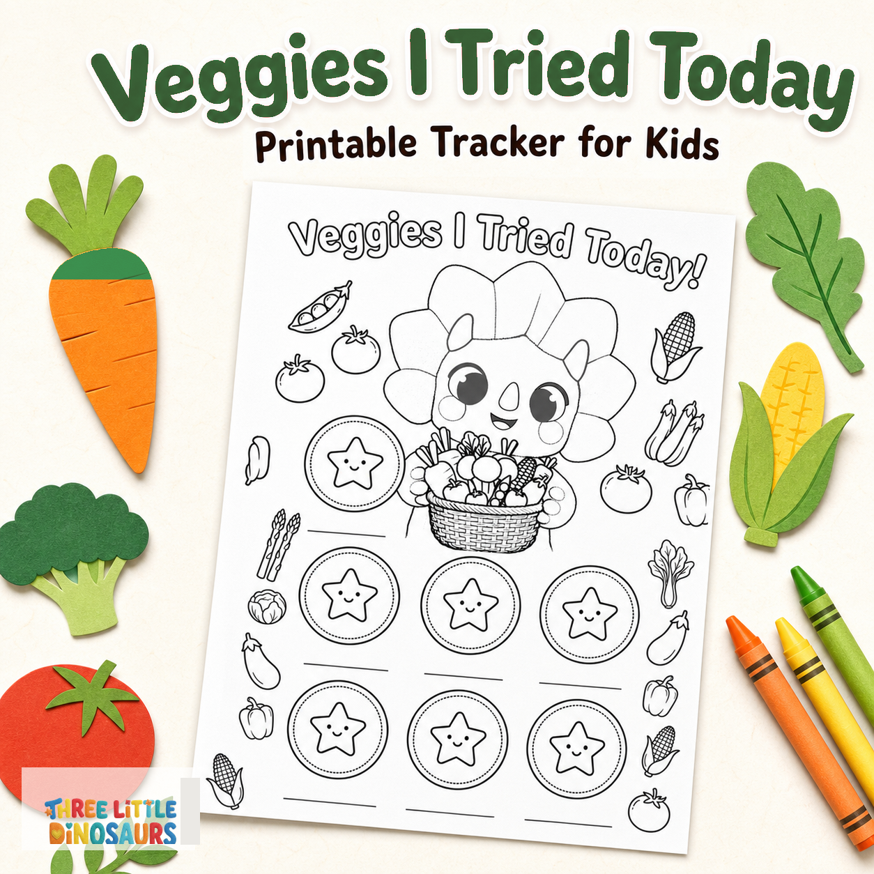 Veggies I Tried Today Printable Tracker